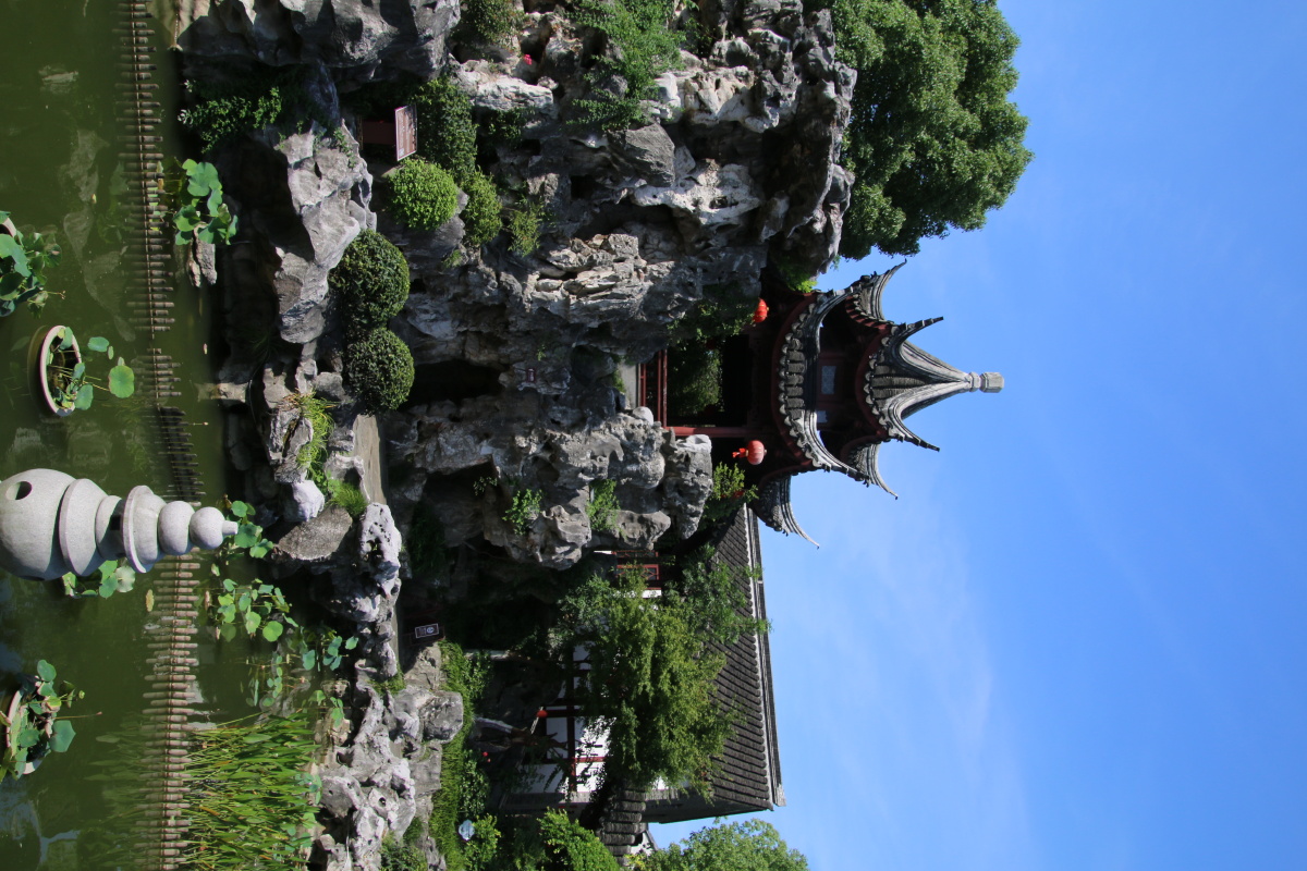 檀园观景亭拍摄于上海嘉定南翔檀园