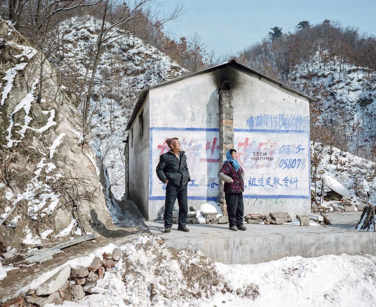 2017年，河南栾川县，山里的一户人家
