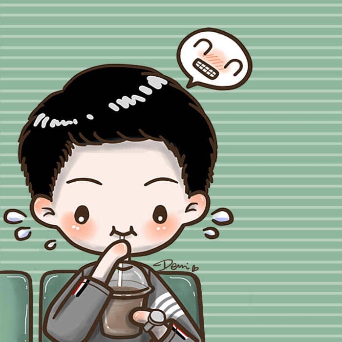 卡通版太阳的后裔还有情头噢嘿嘿嘿我爱死了宋仲基