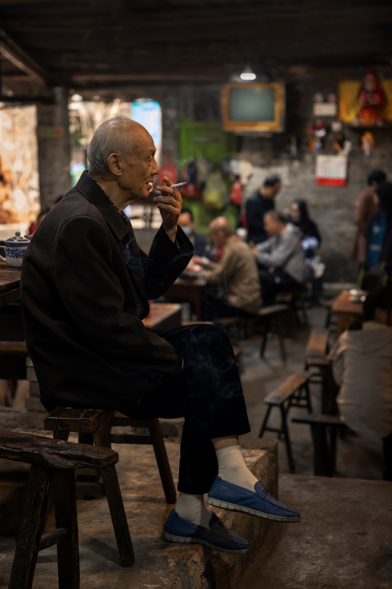 《重庆交通茶馆》 摄影/胡杨牧风 2021年4月26日拍摄于重庆交通茶馆.