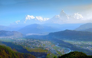早晨的安娜普纳群峰