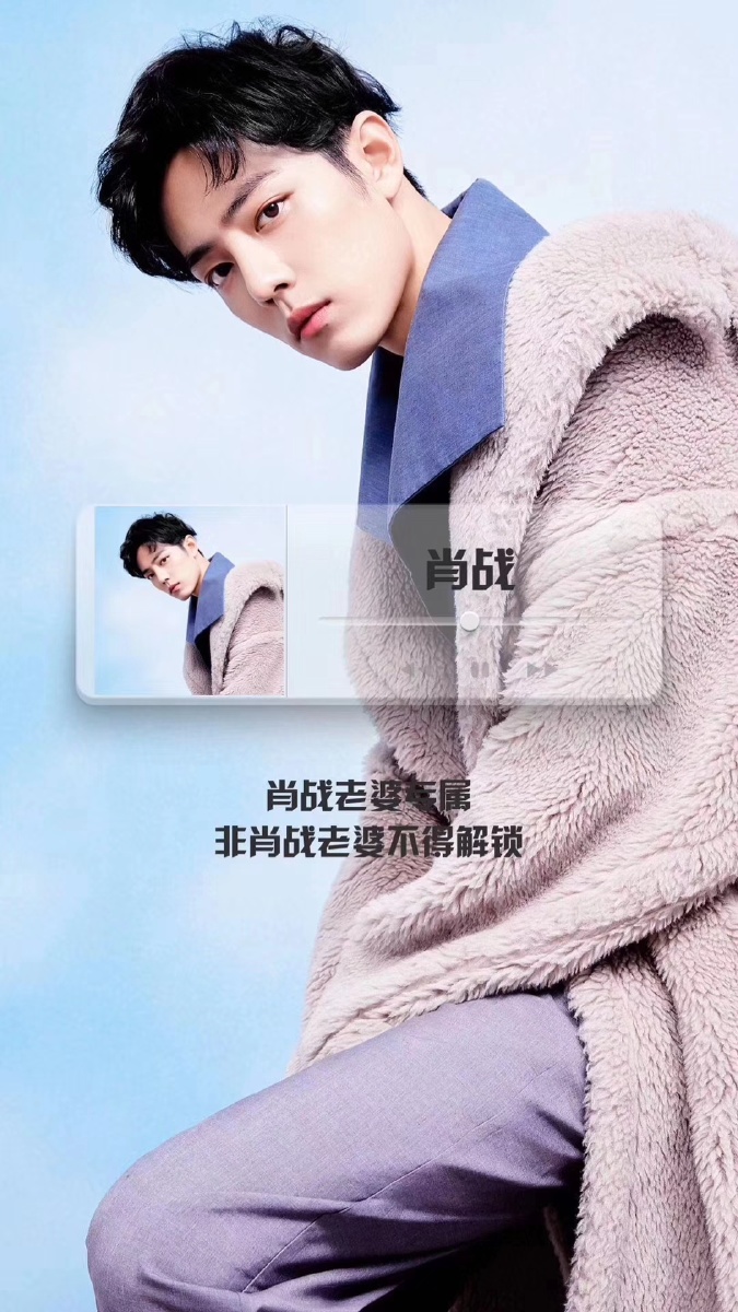 肖战王一博屏锁壁纸