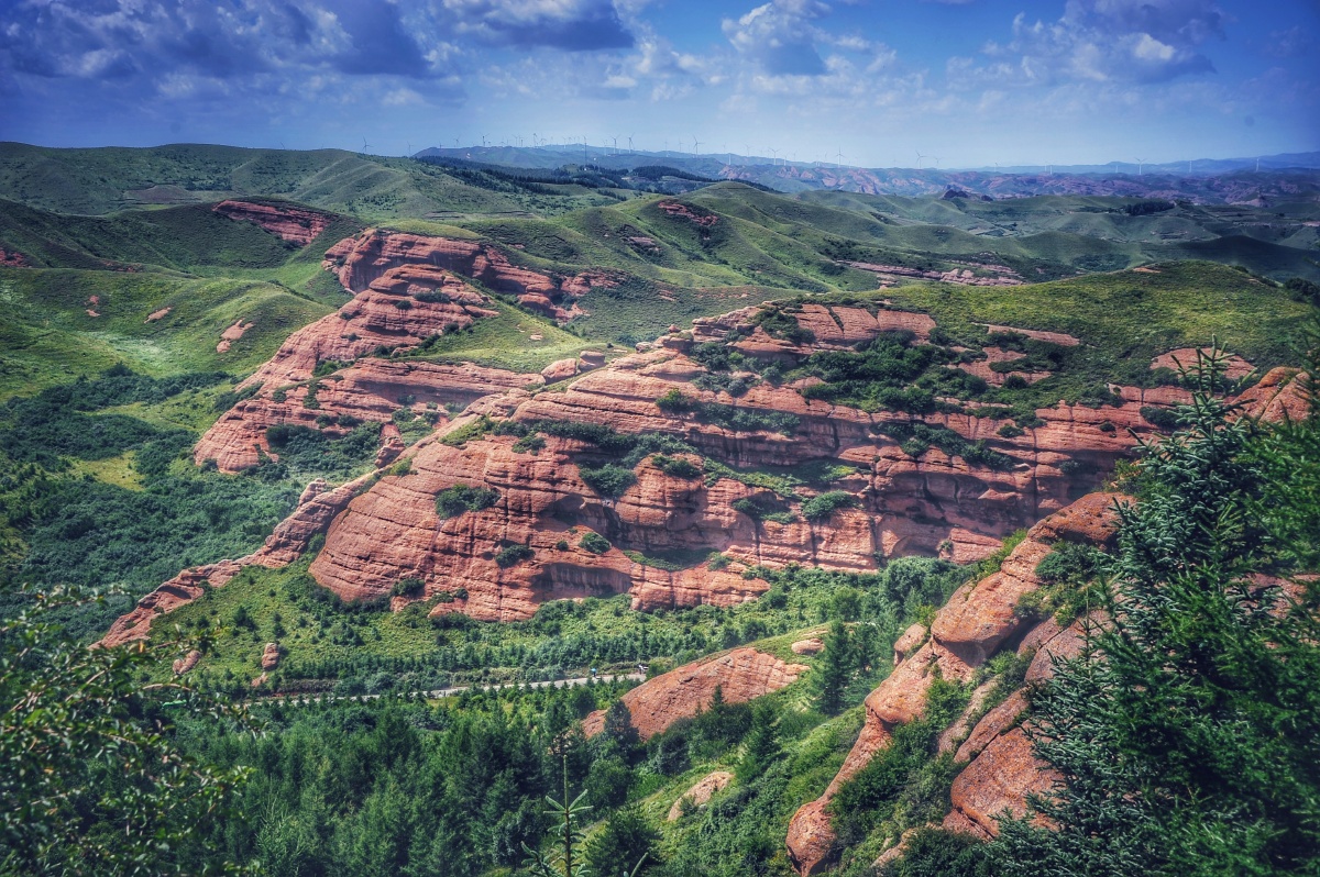 宁夏火石寨丹霞地貌地质公园