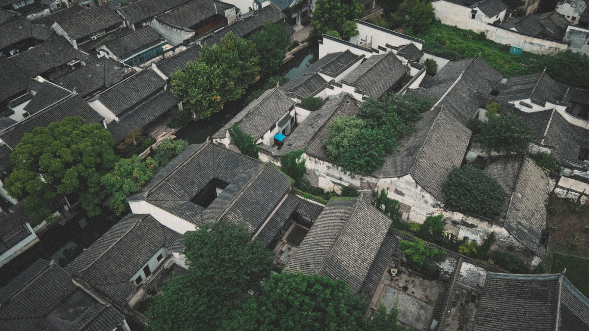 黎里古镇俯瞰街景