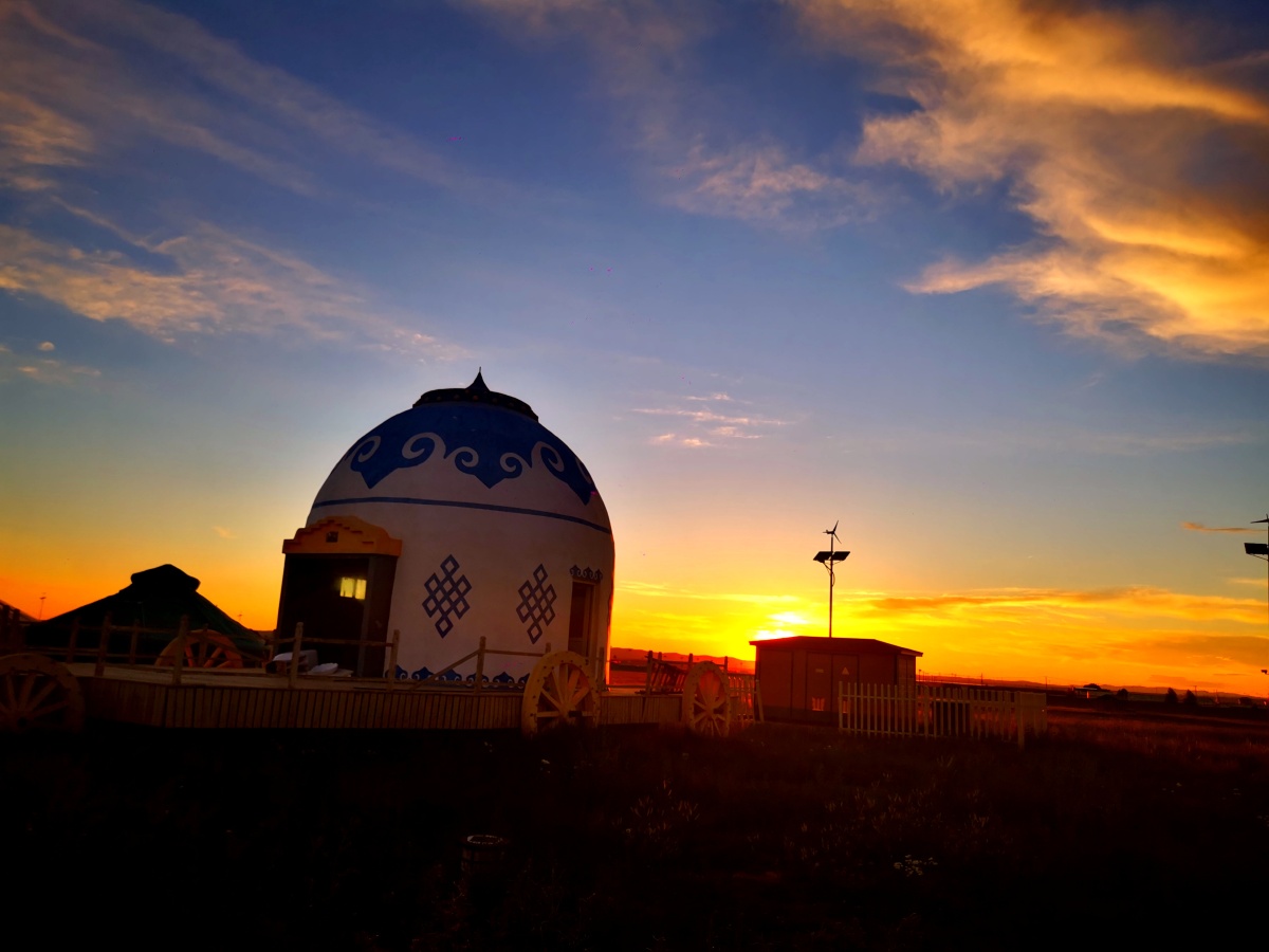 锡林郭勒太仆寺旗草原日落