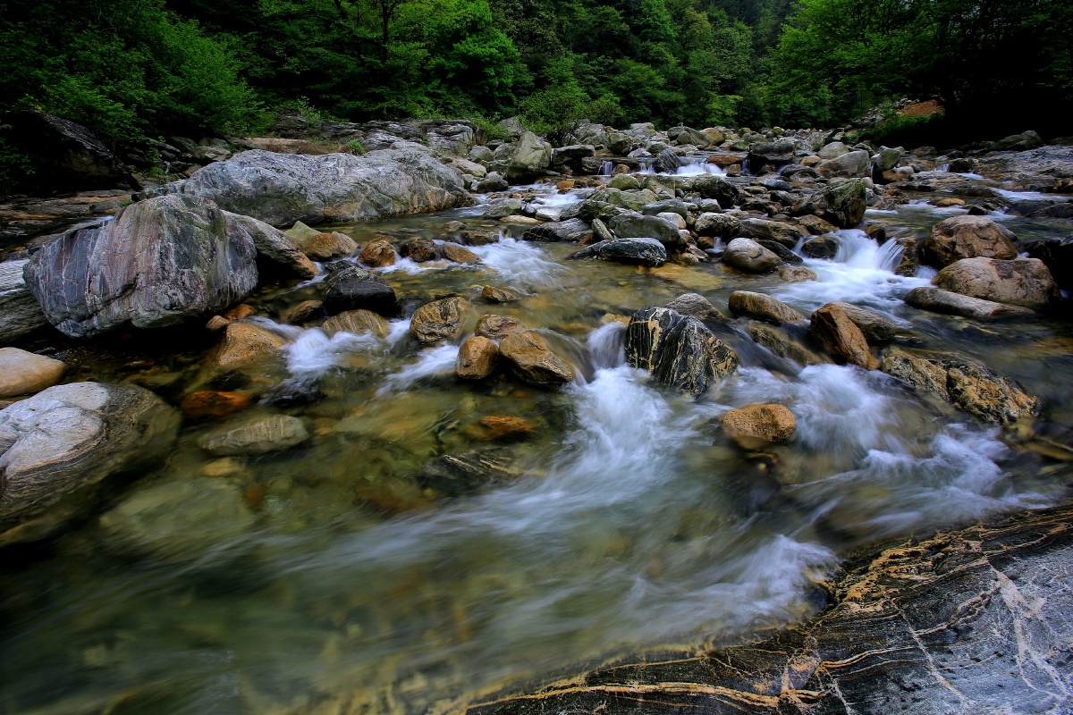 美轮美奂画石谷大山深处自然美摄于安徽六安市金寨