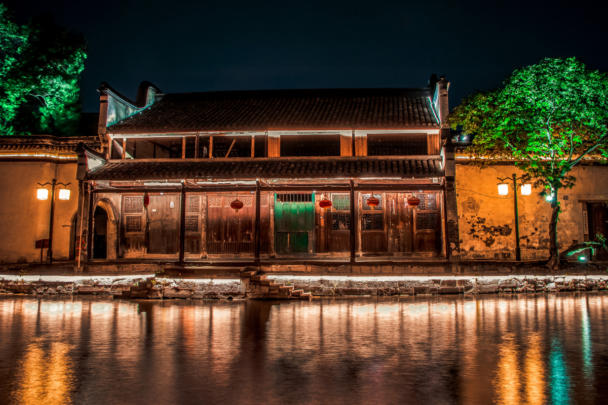 水晶晶南浔 古镇夜色 - hq汤圆