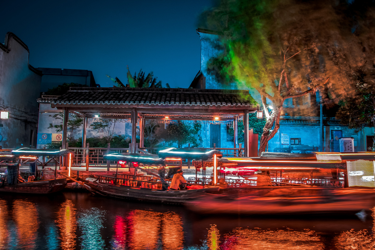 水晶晶南浔 古镇夜色 - hq汤圆