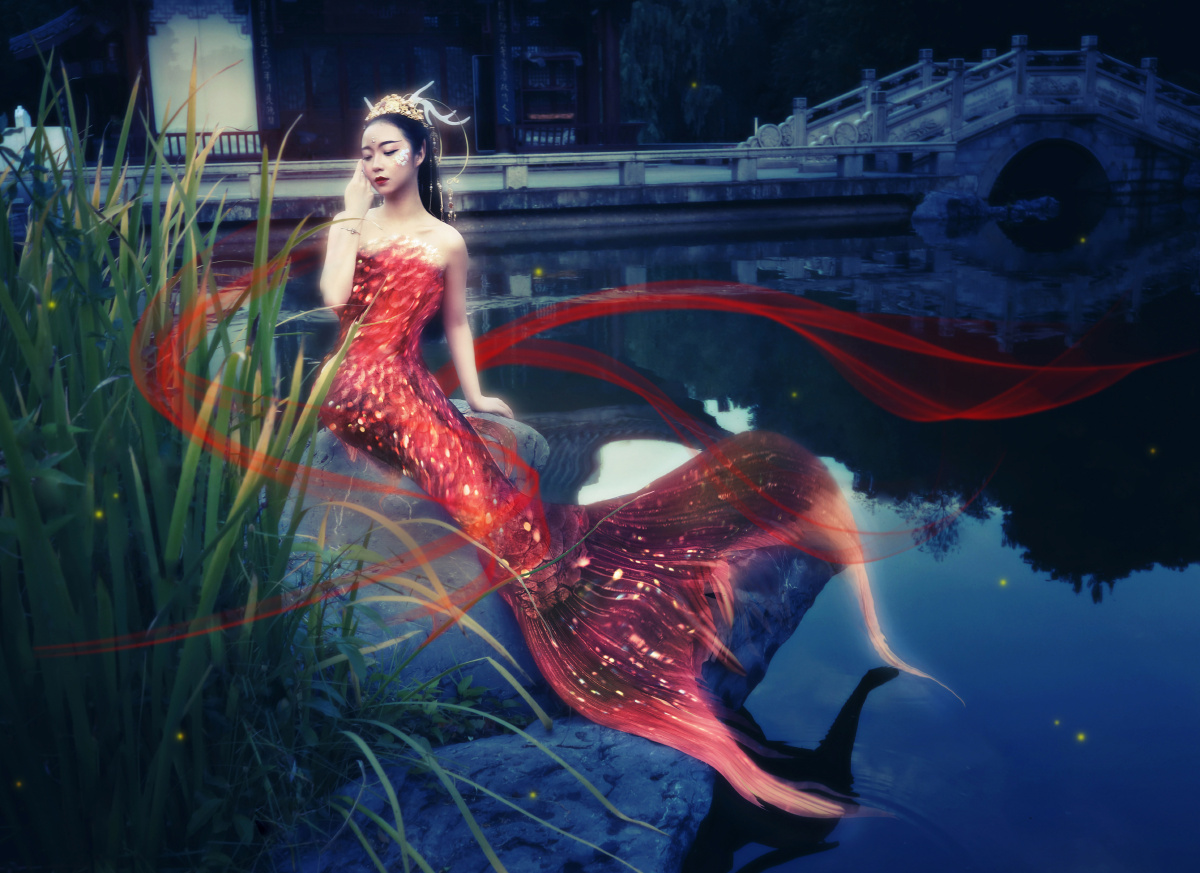 山海经鲛人传汉服