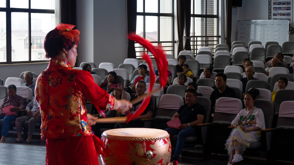 打鼓舞——嘉善残疾人文艺演出进农村