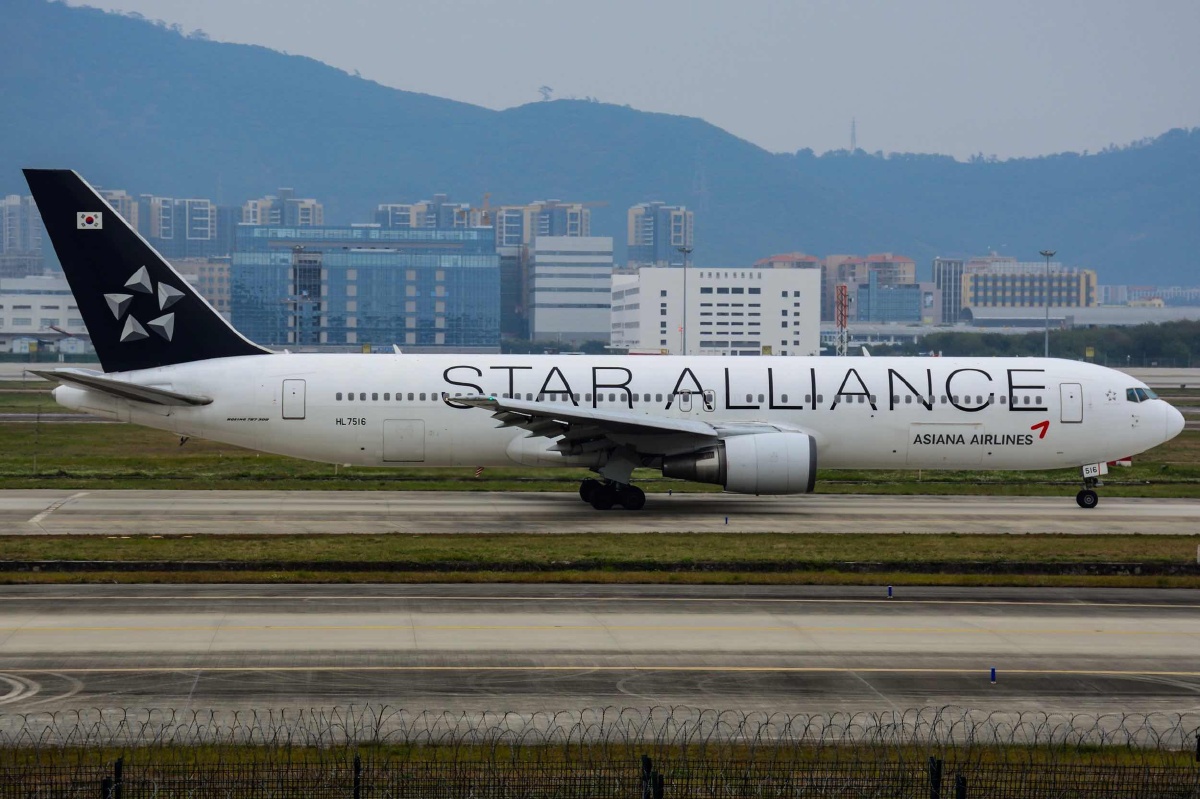 韩亚航空星空联盟767