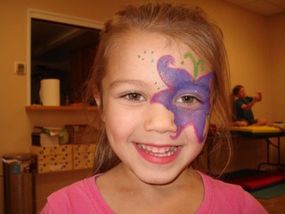 Purple-Face-Painting