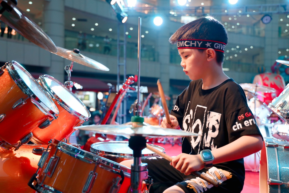 通音艺术架子鼓教学风采