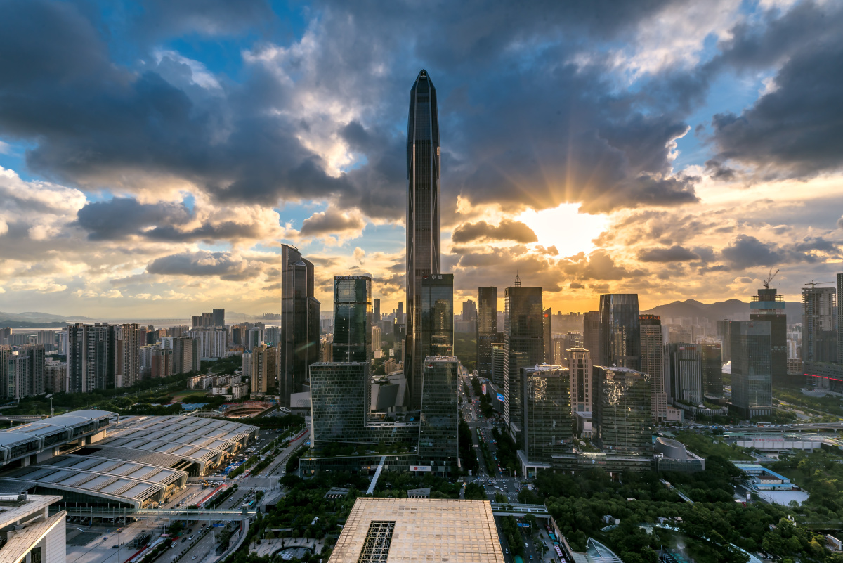 深圳福田城市夜景