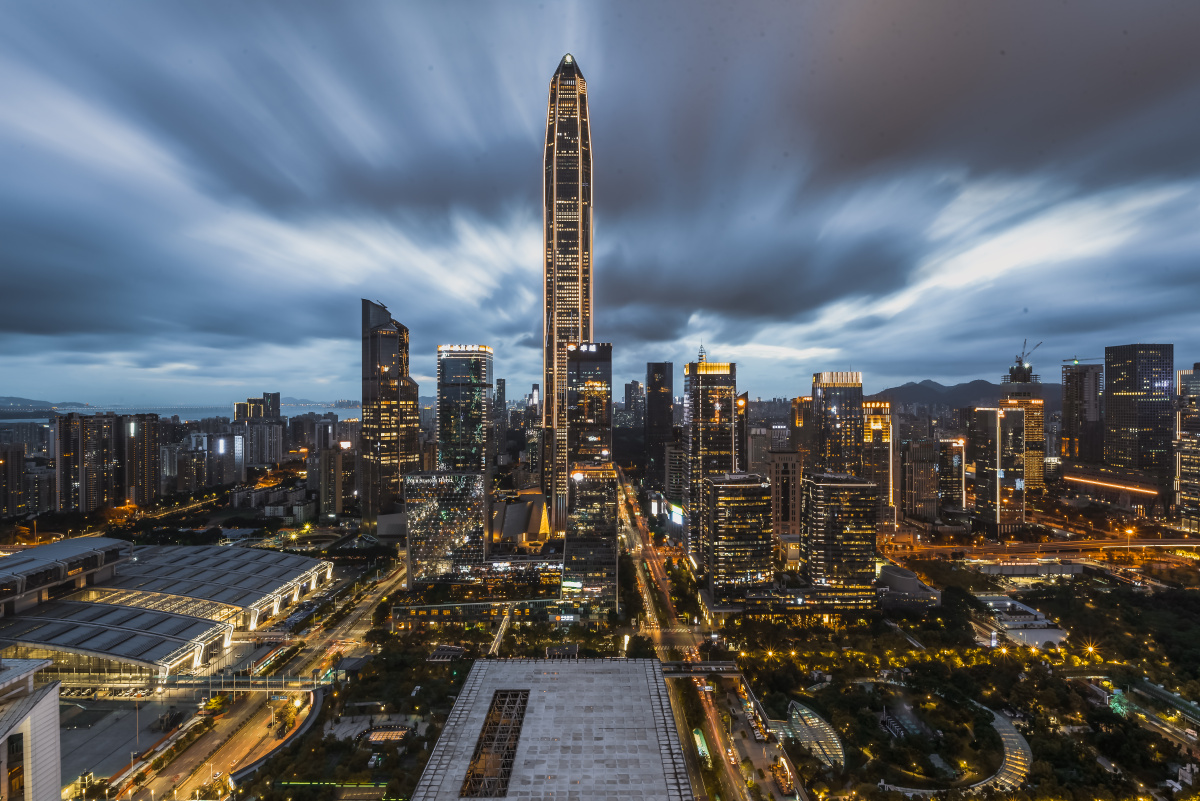 深圳福田城市夜景