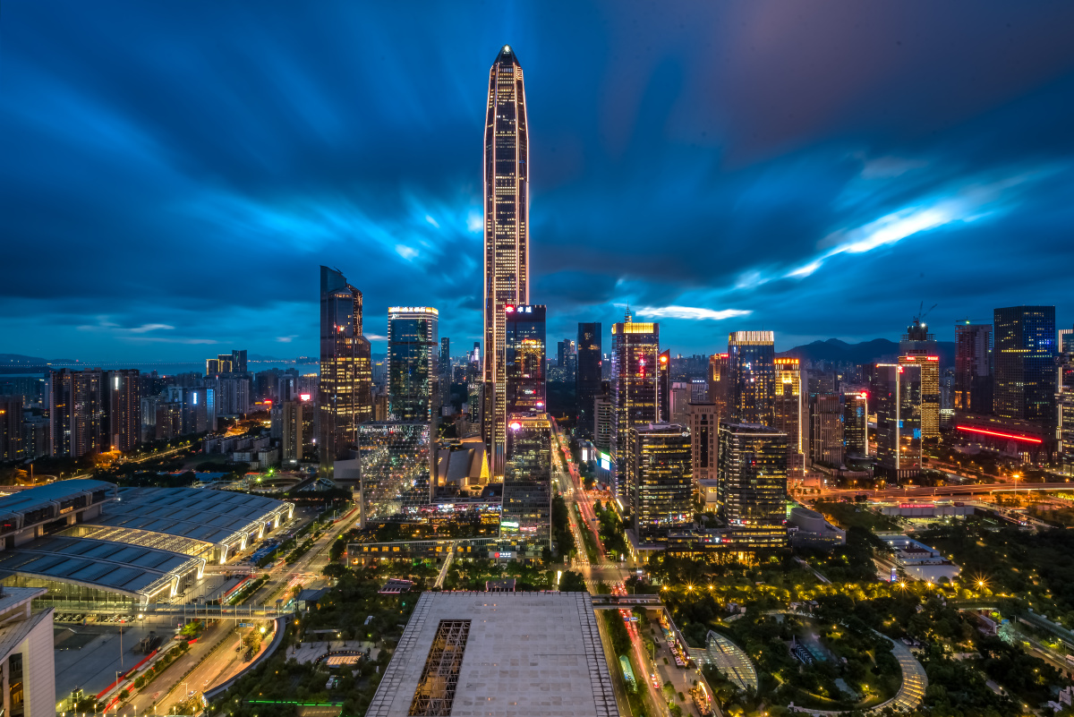 深圳福田城市夜景