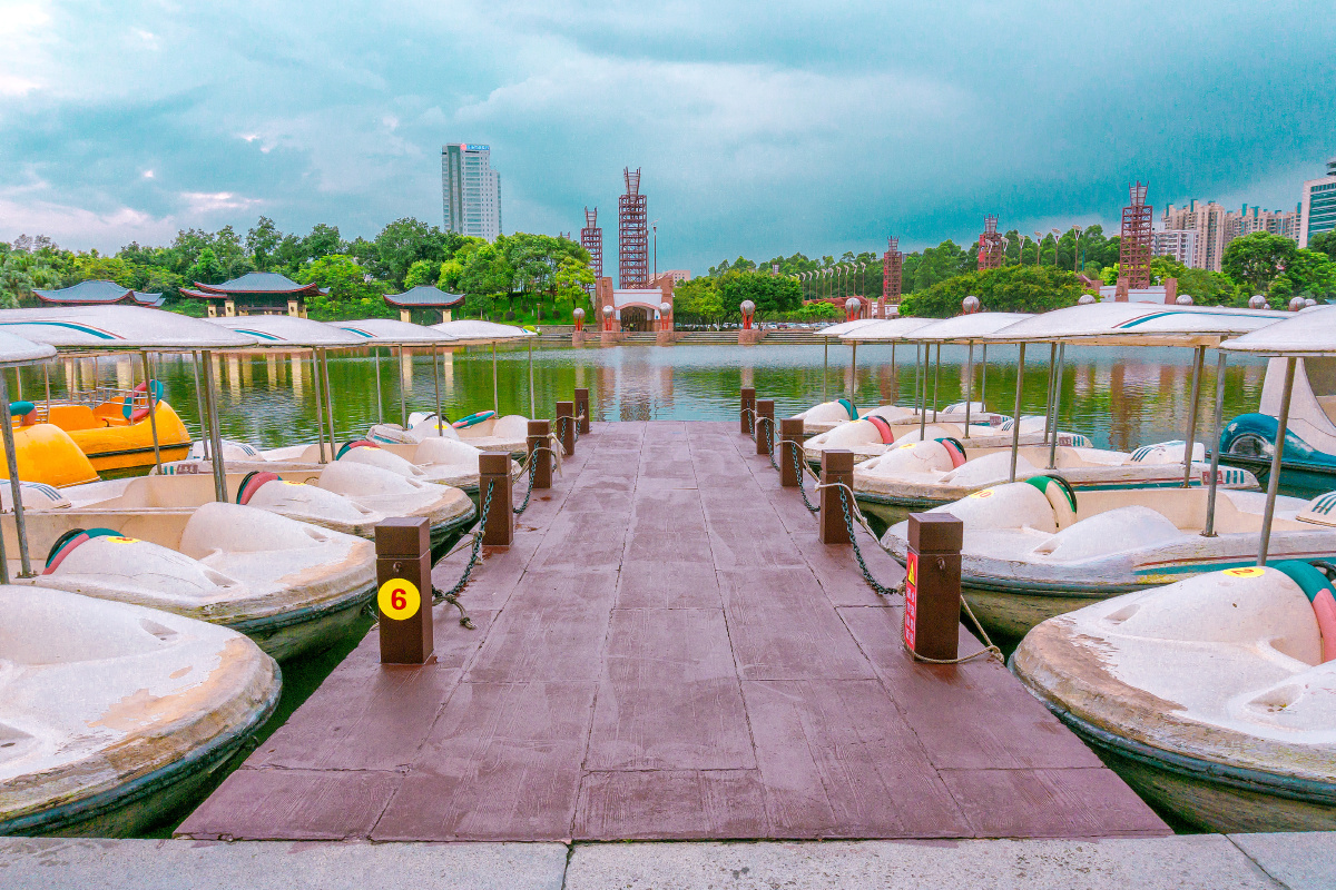 佛山千灯湖公园随手拍的小码头 - mingwan