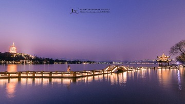 冬季--长桥(雷峰塔） 日落