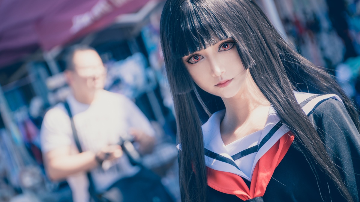 地狱少女阎魔爱cos纯帆摄影明澈场图