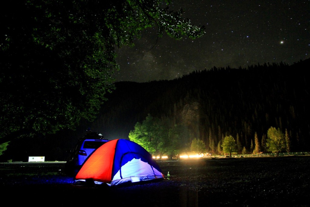 营地的星空