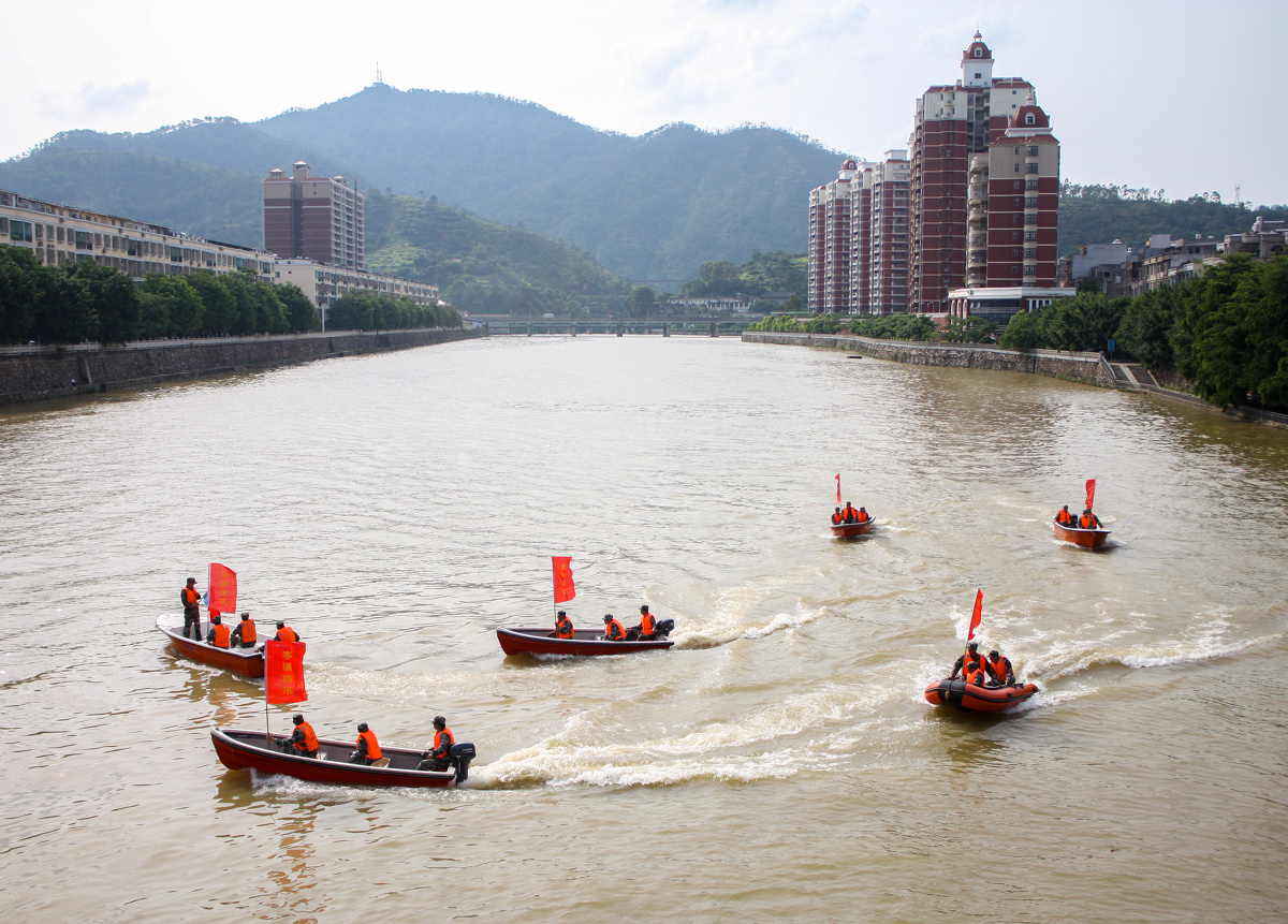 防洪水上演练