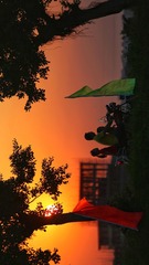 踏着夕阳归来