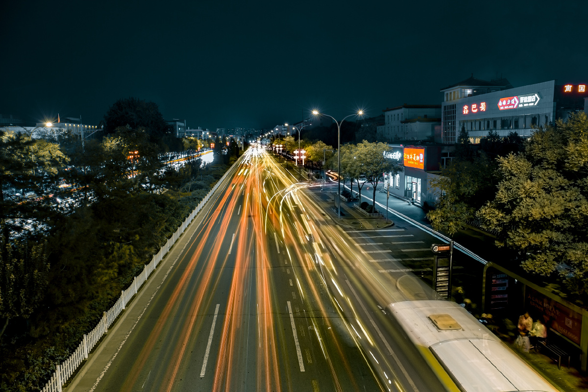 回龙观西大街夜景