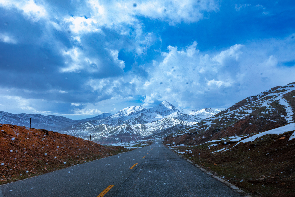 第二站拉脊山72沿着227国道一路向西穿越海拔3820米的拉脊山口大