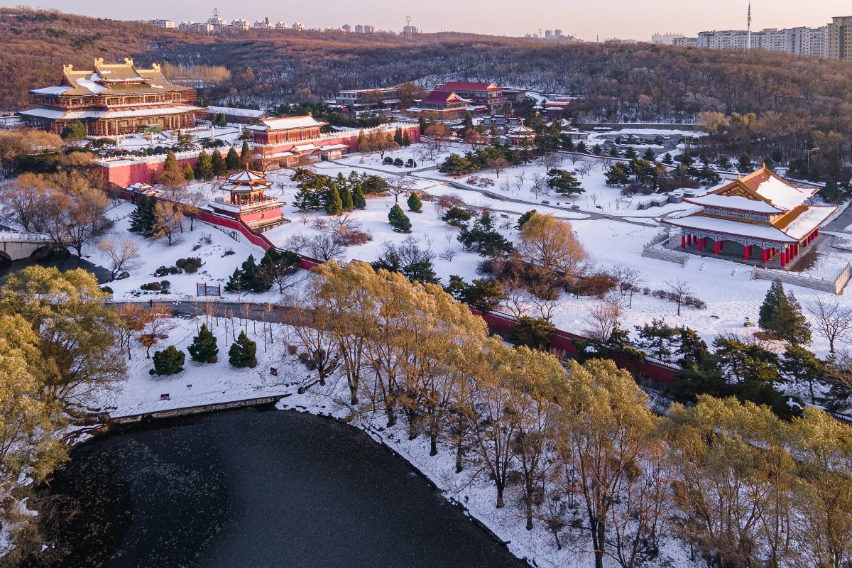 鞍山雪后二一九公园2