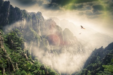 人间仍坎坷，山岳亦浑茫