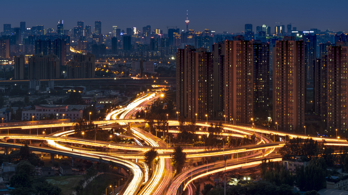 成都十陵立交夜景