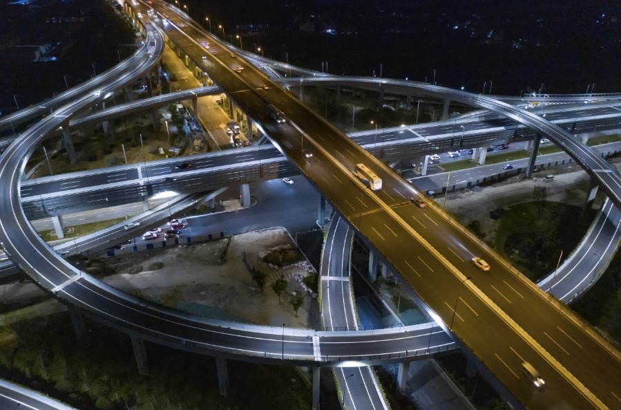 北环高架枢纽夜景 - 唐斌权 - 图虫