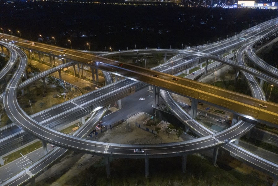 北环高架枢纽夜景 - 唐斌权 - 图虫