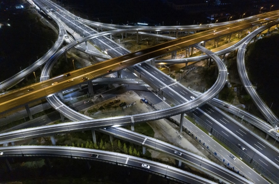 北环高架枢纽夜景 - 唐斌权 - 图虫