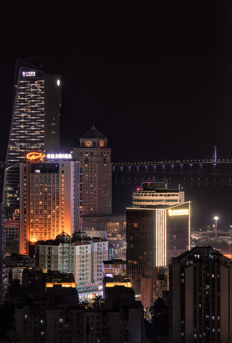 珠海拱北夜景