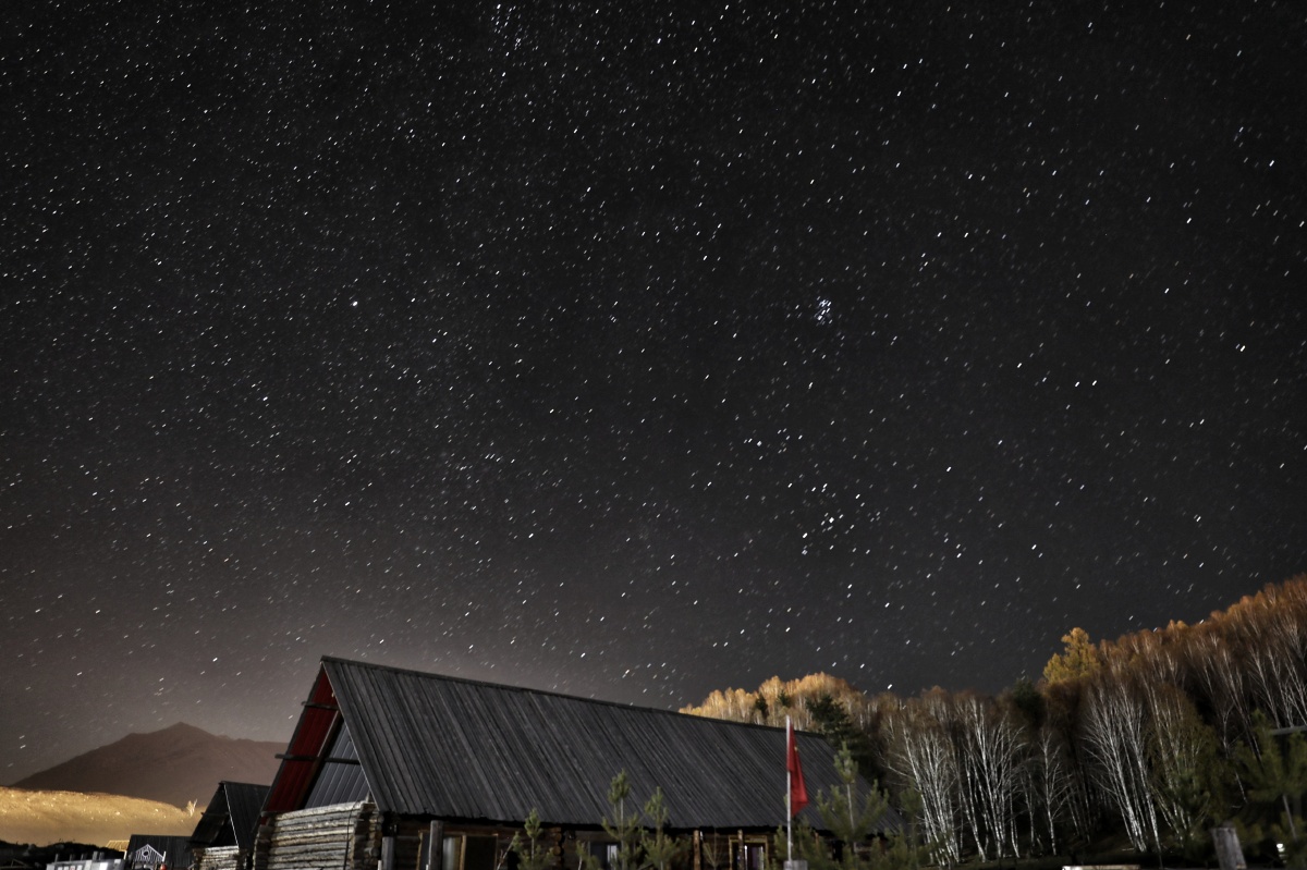 小村的夜新疆禾木村