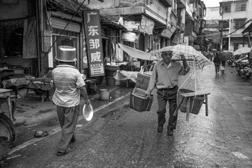 在雨中06
