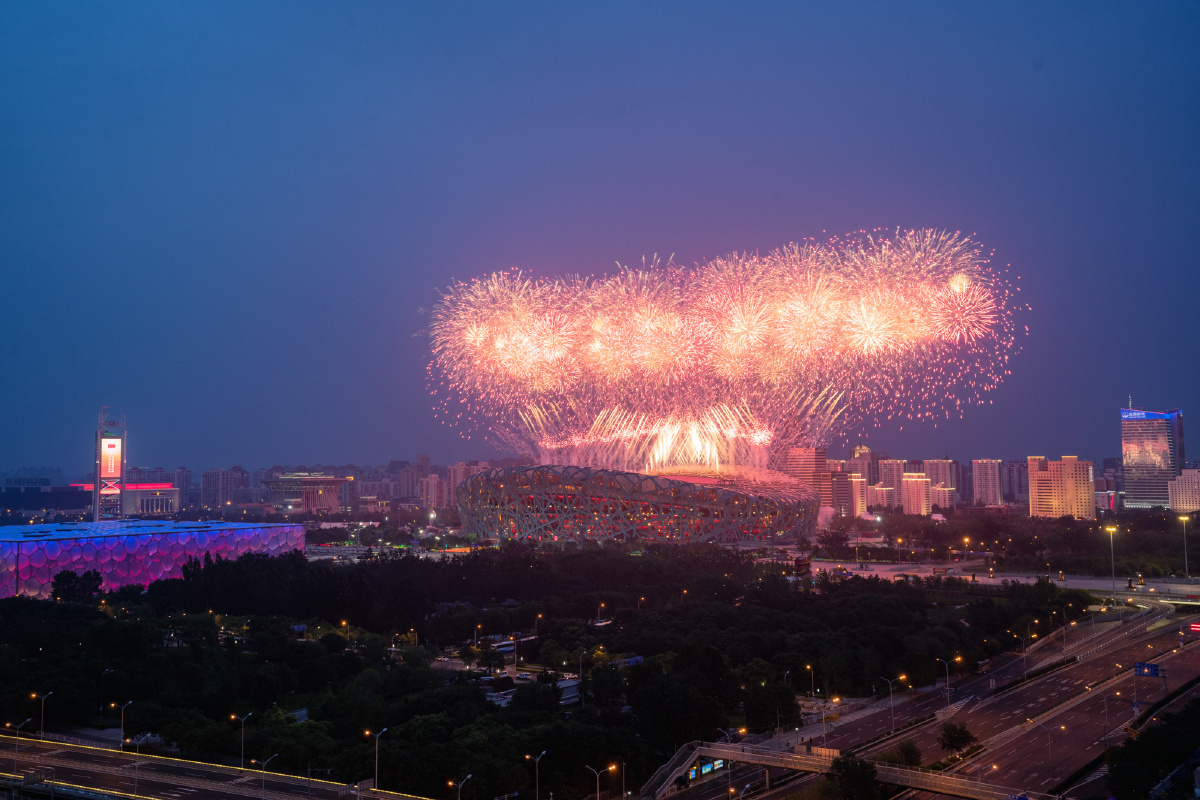 鸟巢烟花