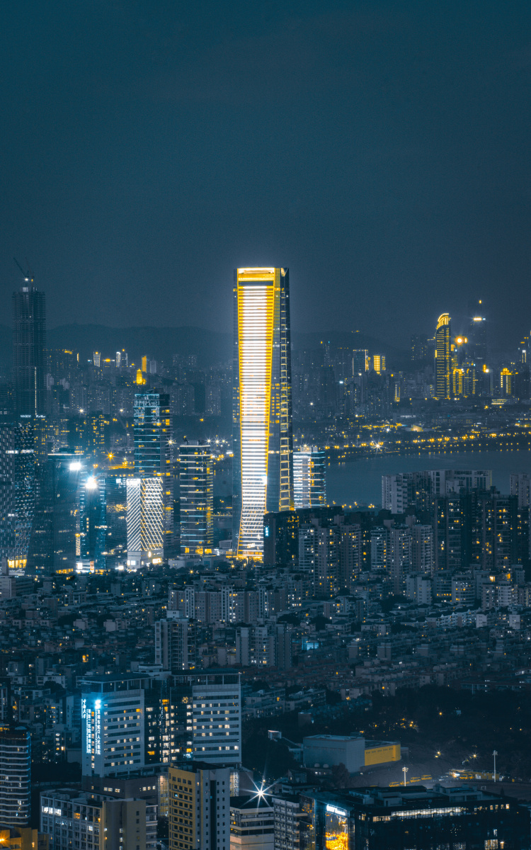 夜景高楼天际线建筑物建筑深圳深圳湾一号#深圳湾#南山广东1/154莱奥