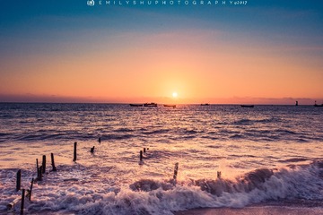 海南西线最美夕阳
