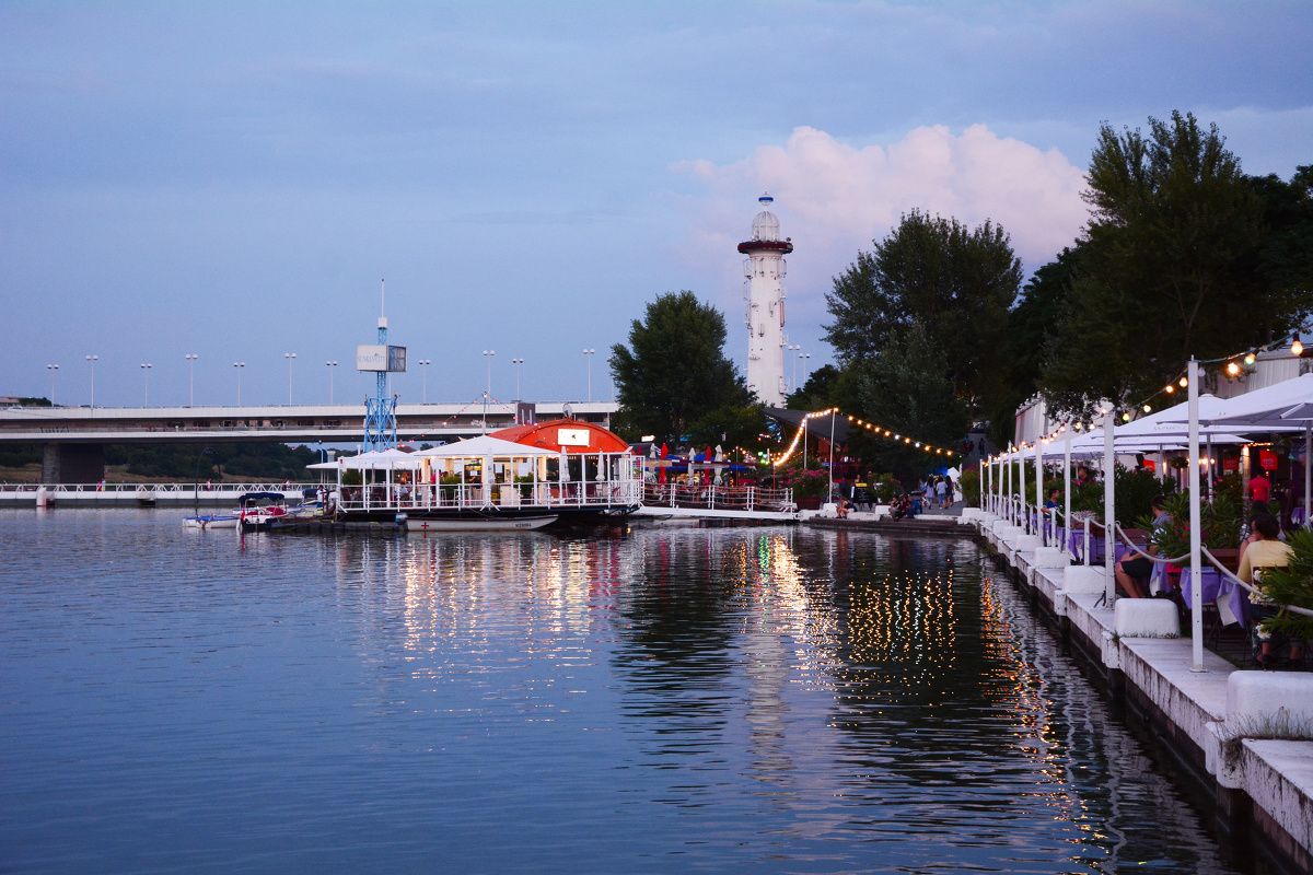 多瑙河晚霞@维也纳