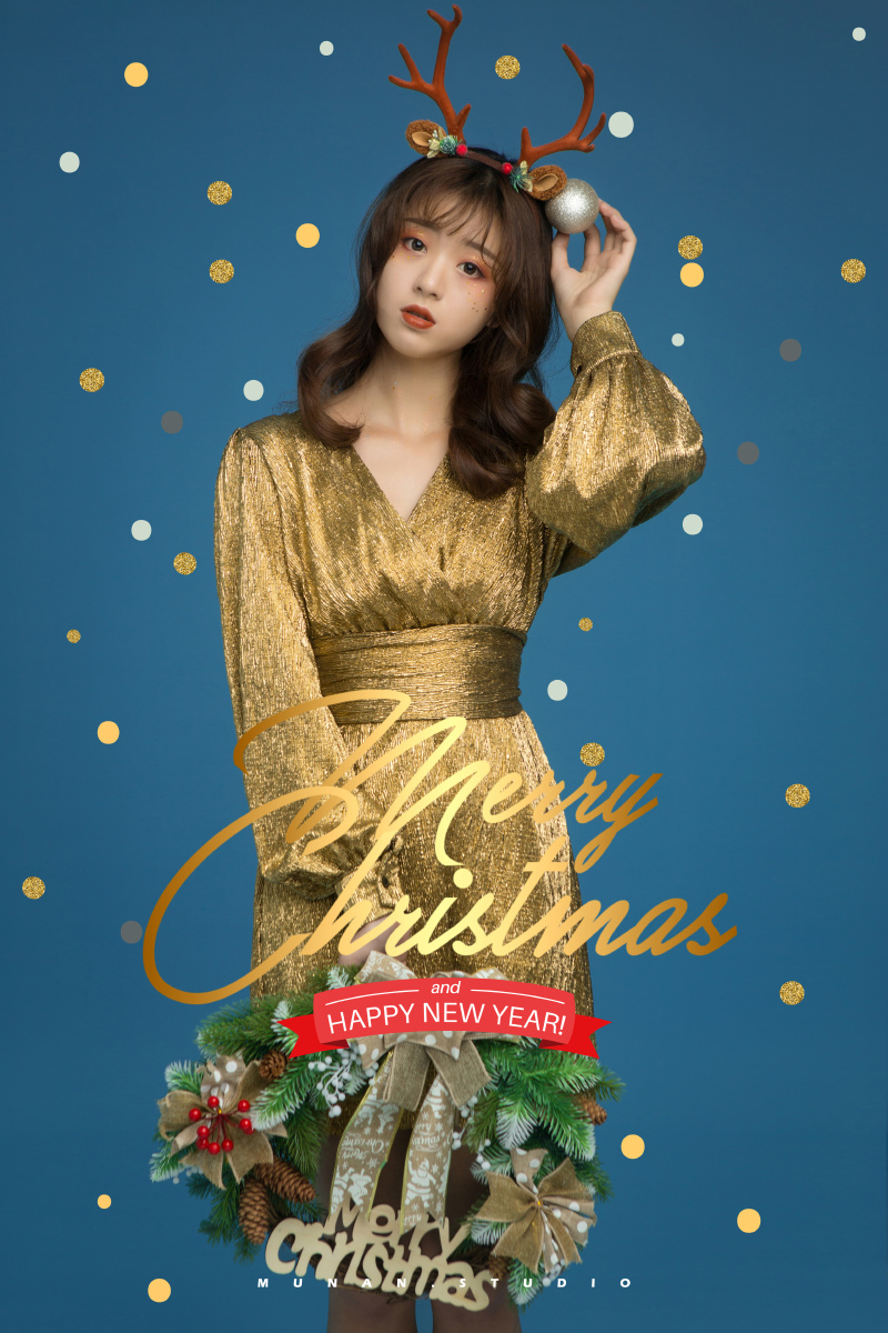 圣诞来袭摄影木南模特卢童妆面立春