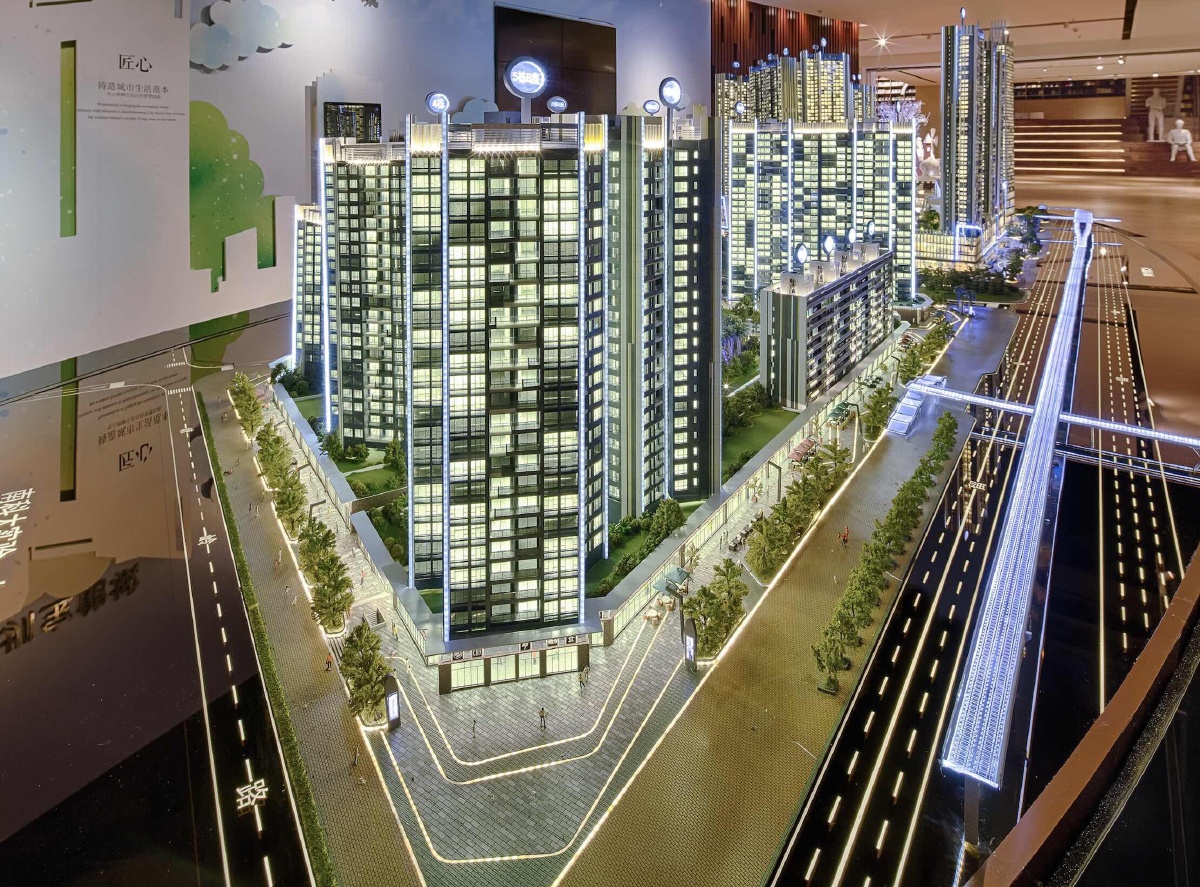 山之田建筑模型拍摄