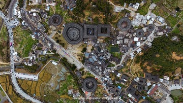 客家土楼群体微观