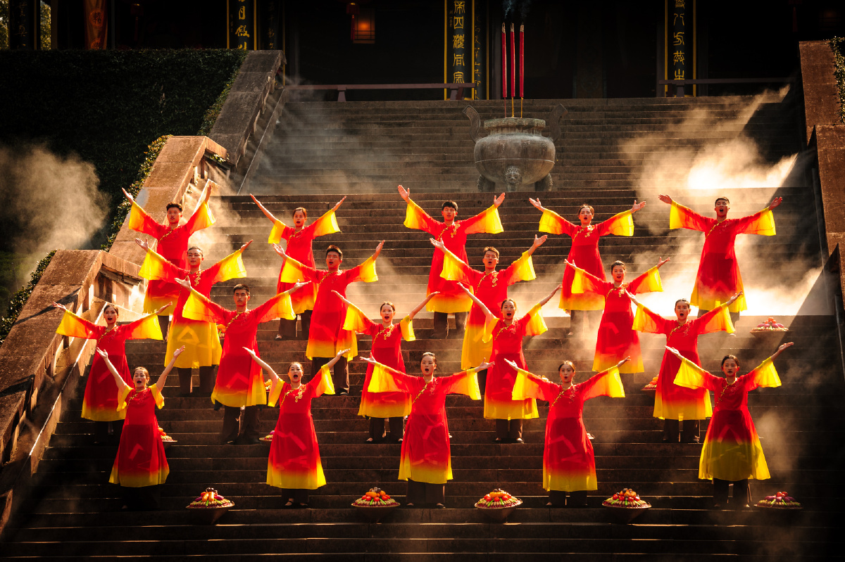 黄帝祠宇轩辕赞实景祭祀祈福表演