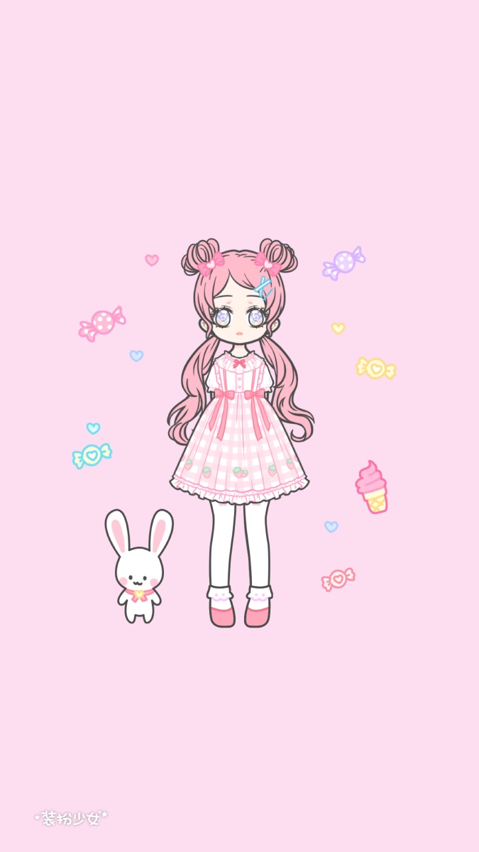 装扮少女之粉色系列鸭