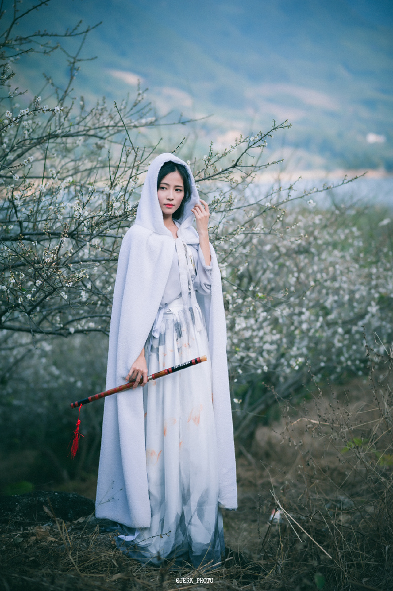 白梅 - 人像, 美女, 尼康, 35mm, 广州, 色彩, 唯美