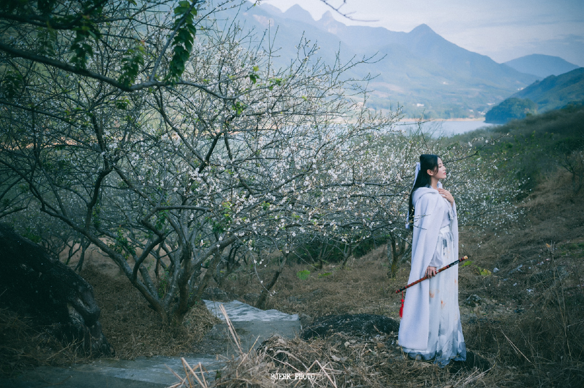 白梅 - 人像, 美女, 尼康, 35mm, 广州, 色彩, 唯美