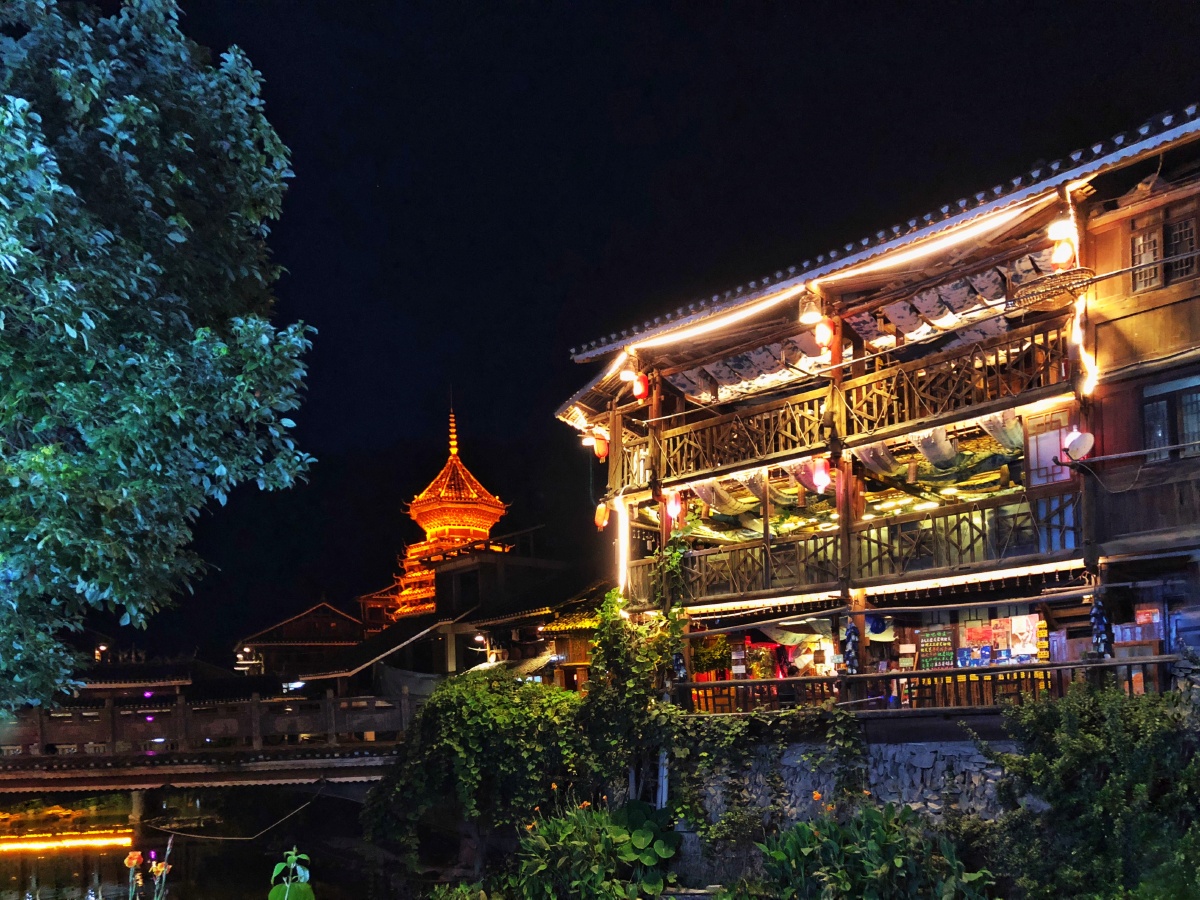 肇兴侗寨的夜色