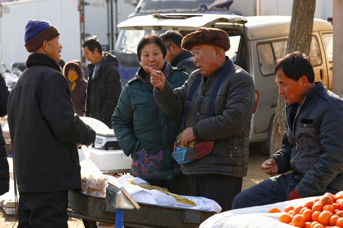 赶大集普通老百姓的真实生活勤劳善良朴实智慧阳光祝愿他们永远快乐